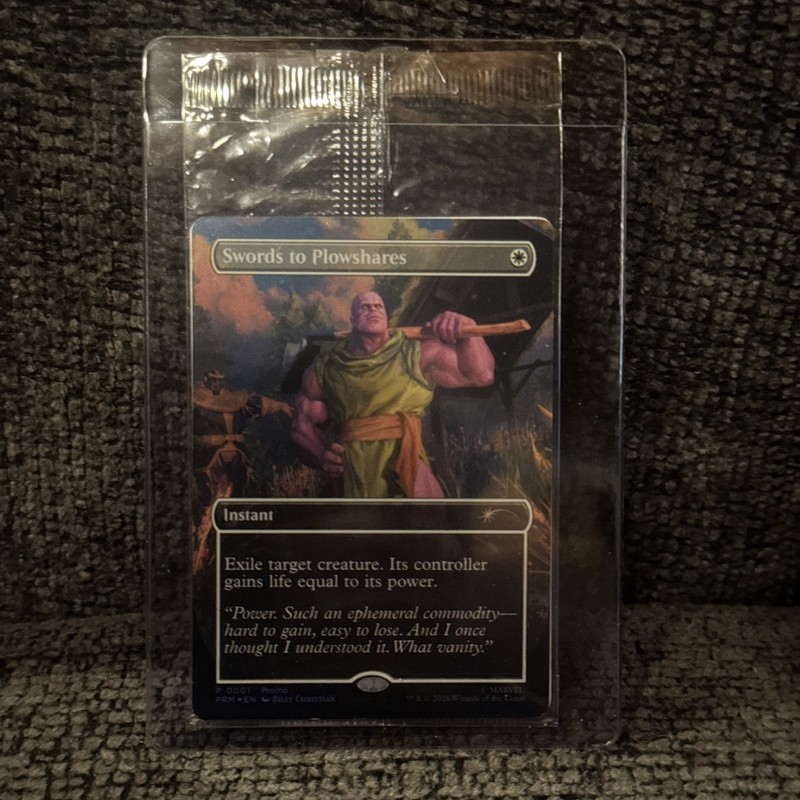 THANOS MtG PSA Exclusive Holofoil Promo P 0001 Swords to Plowshares Sealed