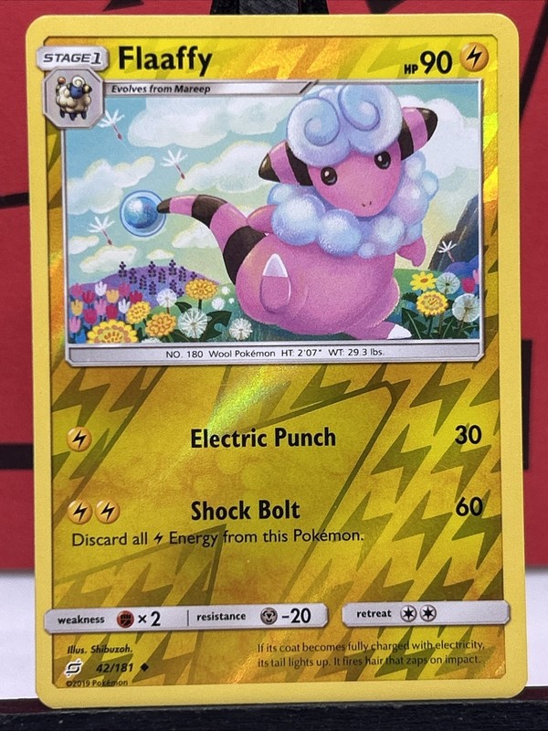 Flaaffy 42/181 Team Up Reverse Holo Pokemon Card gallery