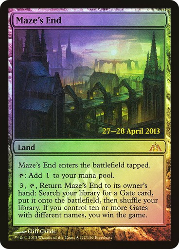 MTG – Maze’s End – Foil Date Stamp Promo – Dragon’s Maze – Magic the Gathering