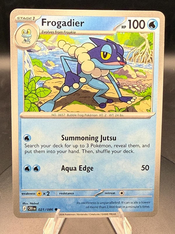 FROGADIER – Pokemon – 021/086 Chaos Rising – NM/M