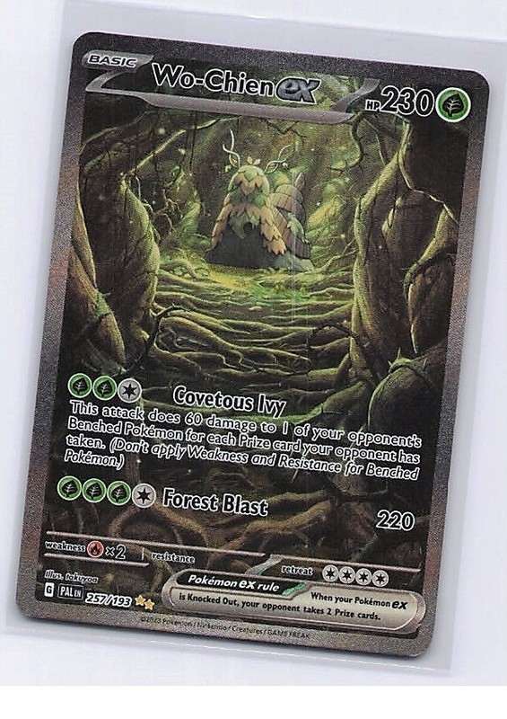 Wo-Chien ex 257/193 Special Illustration Rare Paldea Evolved Pokemon Near Mint