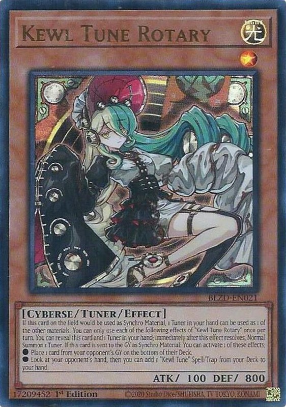 *** KEWL TUNE ROTARY *** 1ST EDITION ULTRA RARE BLZD-EN021 YUGIOH!