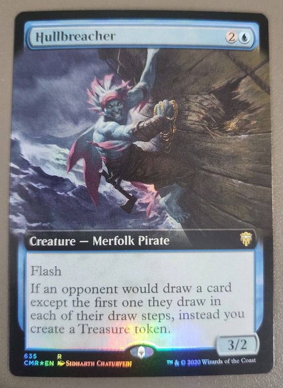 Hullbreacher Extended Art Foil MTG NM Unplayed Commander Legends CMR 635