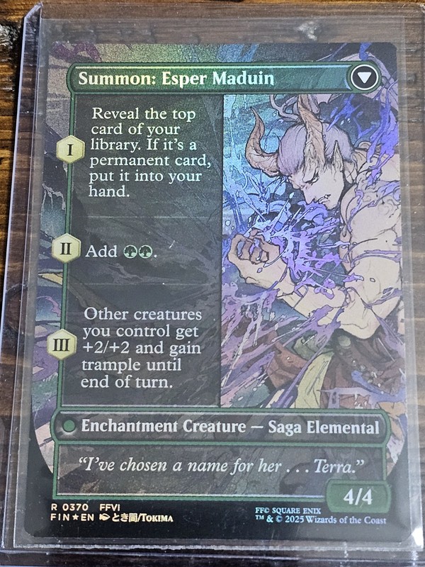 Esper Origins (Borderless) Alt Art Final Fantasy Foil Magic The Gathering NM gallery