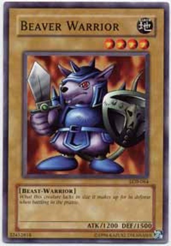Beaver Warrior – SDY-005 – Common – Unlimited Edition – Heavily Played