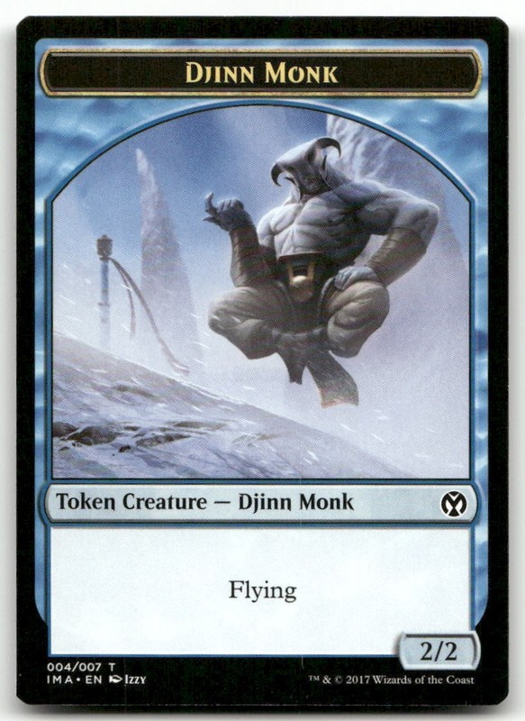 Djinn Monk Token (004) #4 (LP) Iconic Masters IMA Magic MTG