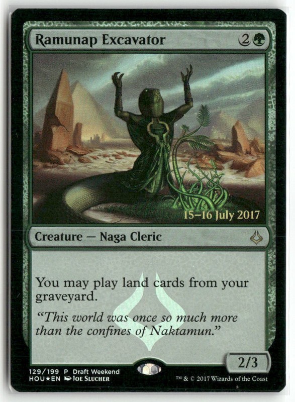 Ramunap Excavator (Draft Weekend) 129 Launch Party Promos MTG Foil LP