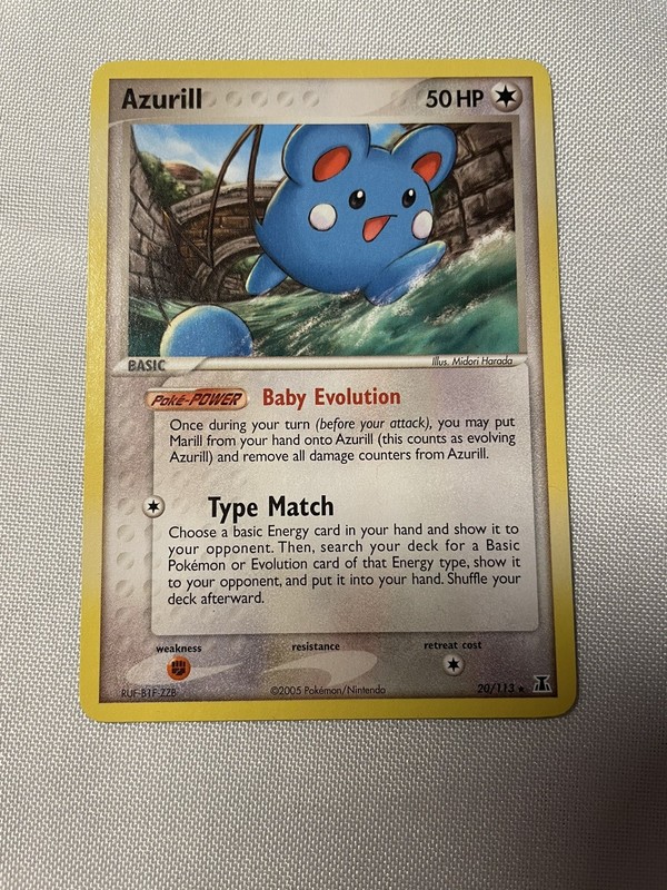 Azurill – 20/113 – Rare – Delta Species – Pokemon Card