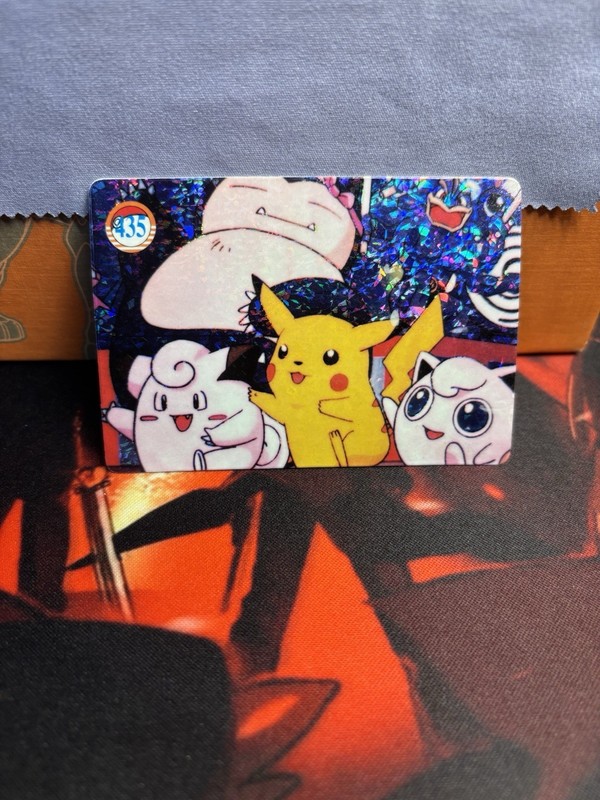 Pokemon Vintage Vending Holo Prism Sticker #435, 439 Pikachu, Snorlax & Friends