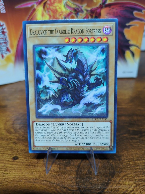 Yu-Gi-Oh BLZD-EN097 1st Edition Draluvice The Diabolic Dragon Fortress NM Card