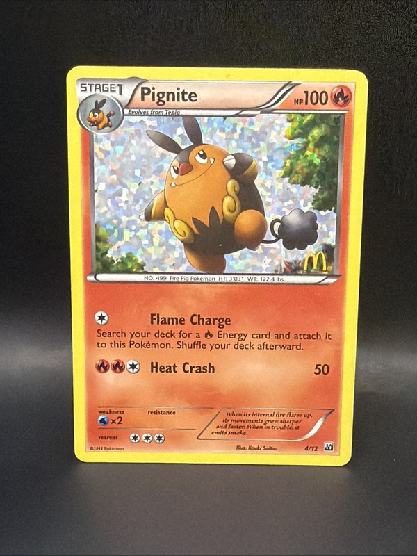 PIGNITE – Pokémon – 4/12 – Holo – Fire – McDonalds