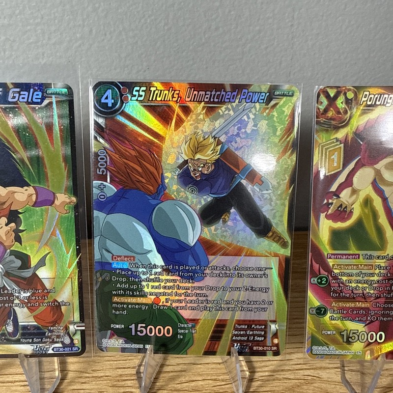 4 Cards Set - Dragon Ball Super BT30 Super Rare Three Glorious Fighters NM gallery