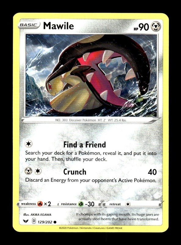 Mawile Pokemon TCG Card 129/202