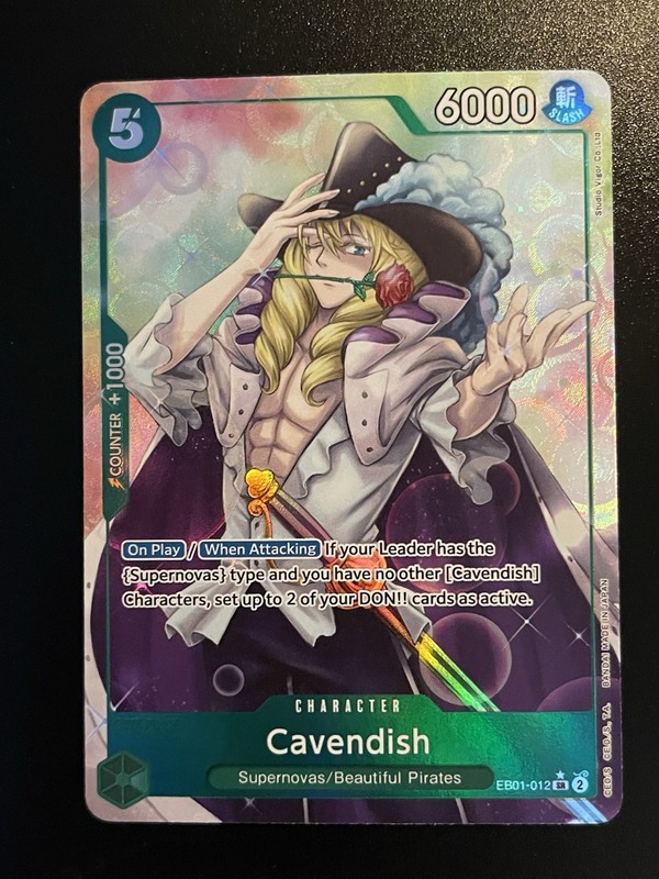 One Piece TCG Cavendish Memorial collection EB01-012 SR Alt Art
