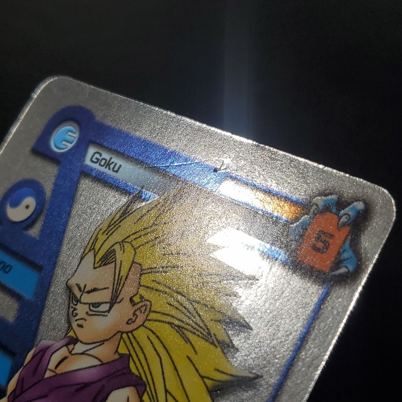 Super Saiyan 3 Goku "Metal" Foil Italian Dragon Ball GT Z DBZ TCG Alkar Tesla MP gallery