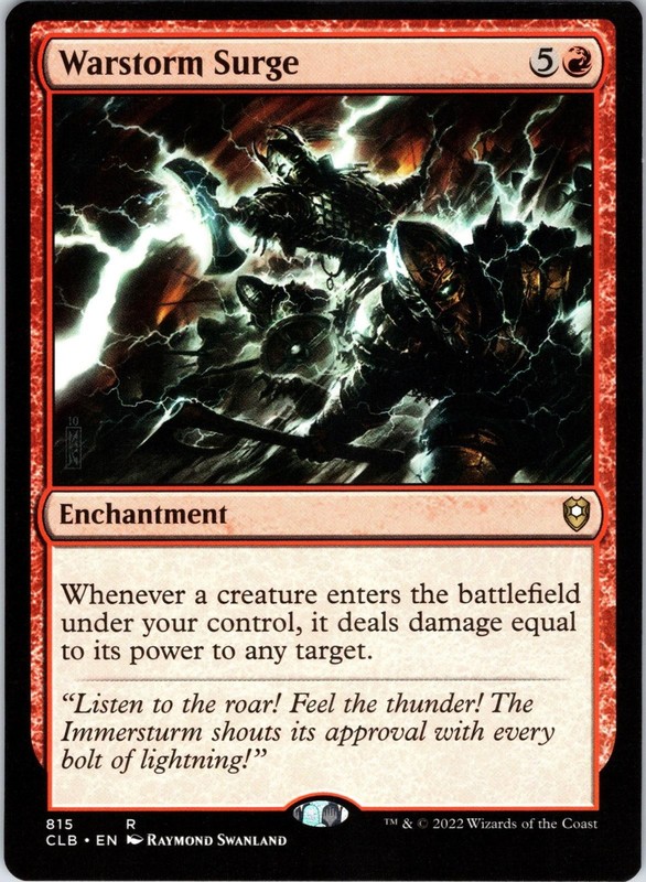 Warstorm Surge 815 Commander Legends: Battle for Baldur’s Gate NM