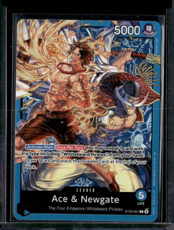 One Piece TCG ST22 Ace & Newgate Leader ST22-001 Full Art Foil