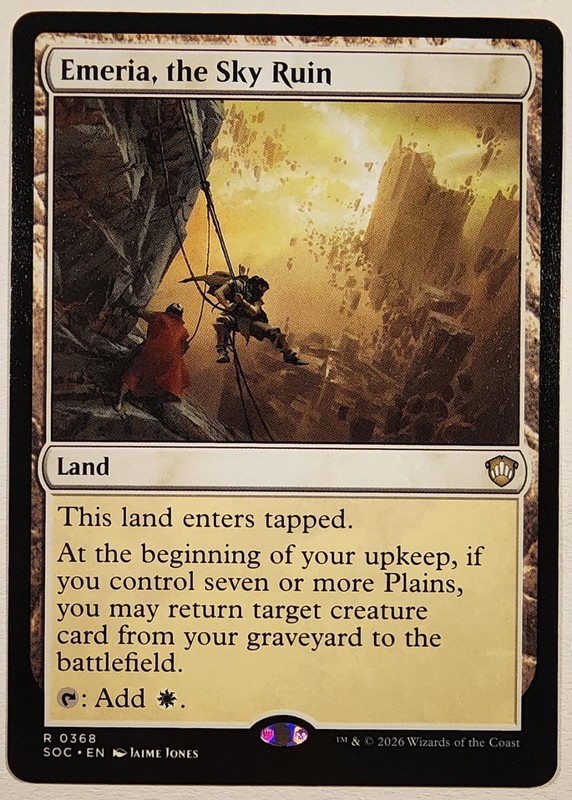 Emeria, the Sky Ruin 368 Commander: Secrets of Strixhaven MTG NM