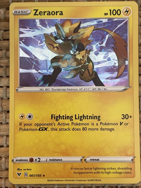 2020 Zeraora Pokémon NO. 807