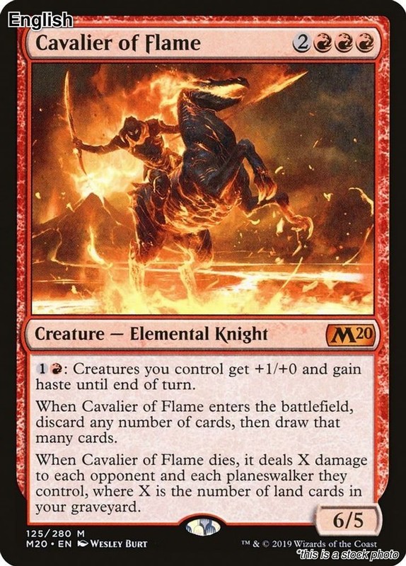 Cavalier of Flame EN [M20 – 125] – NM TCG MTG