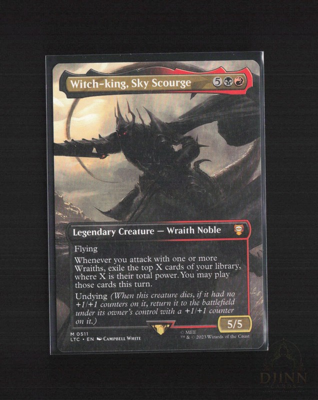 WITCH-KING, SKY SCOURGE (BORDERLESS) 511 MYTHIC MAGIC: THE GATHERING NM/M