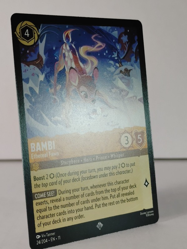 Bambi - Ethereal Fawn - Super Rare - Winterspell #24 - LORCANA -A gallery