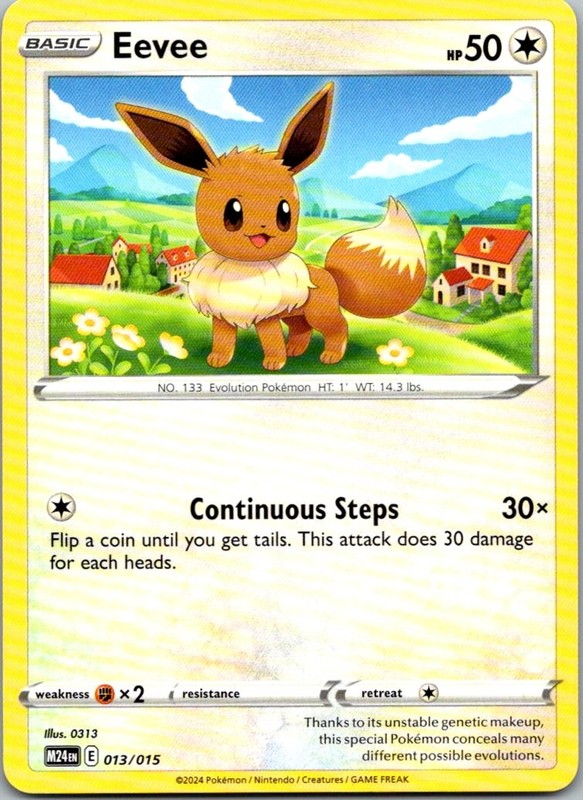 Eevee Promo McDonald’s Promos 2024 013/015 NM