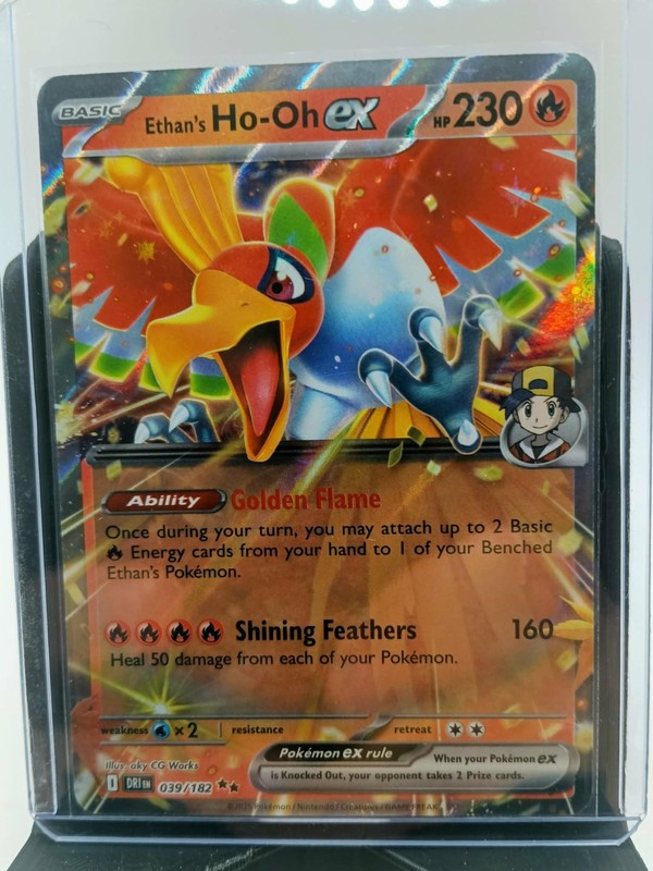 2025 Pokemon Scarlet & Violet Destined Rivals Ethan’s Ho-Oh EX Dble Rare #39/182