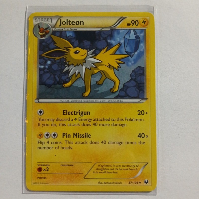 Pokémon TCG Jolteon 37/108 Dark Explorers Ungraded Near Mint