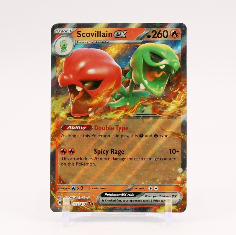Scovillain ex – 037/191 Surging Sparks Double Rare Pokemon – NM/MINT