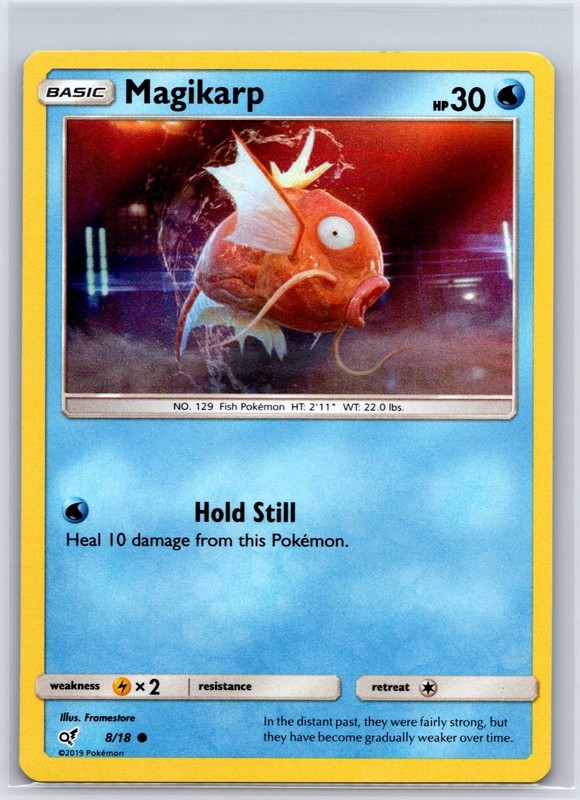 Magikarp 8/18 Common Detective Pikachu Pokemon Holo NM/M