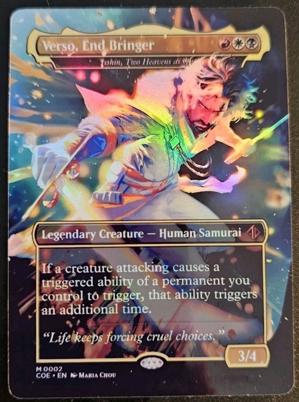 Verso, End Bringer Custom Foil (Isshin, Two Heavens as One) Playtest Card