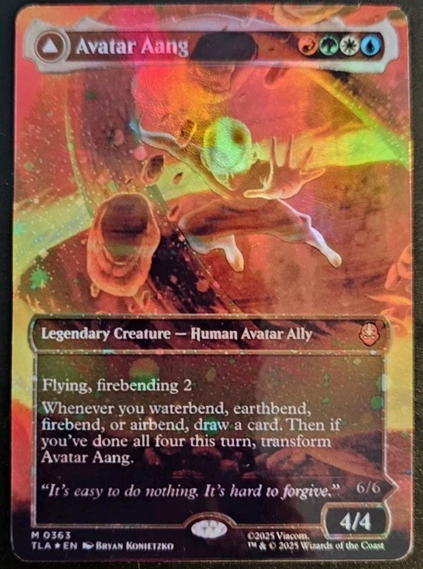 Avatar Aang / Aang, Master Of Elements Avatar Foil Playtest Card