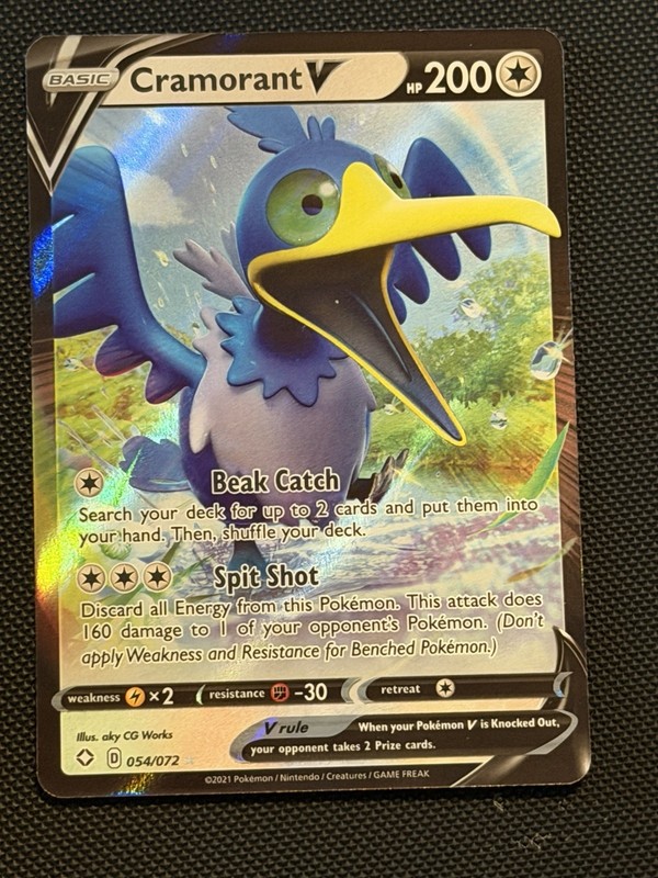 Cramorant V 054/072 Shining Fates Holo