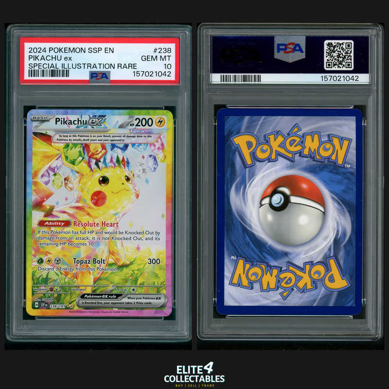 Pikachu EX 238/191 – PSA 10 (Surging Sparks)