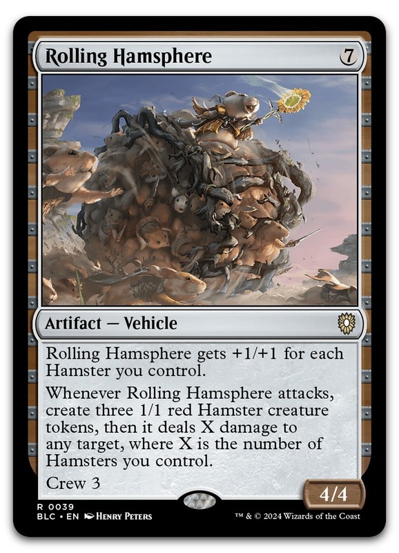 Rolling Hamsphere #39 (NM) Bloomburrow BLC Magic MTG