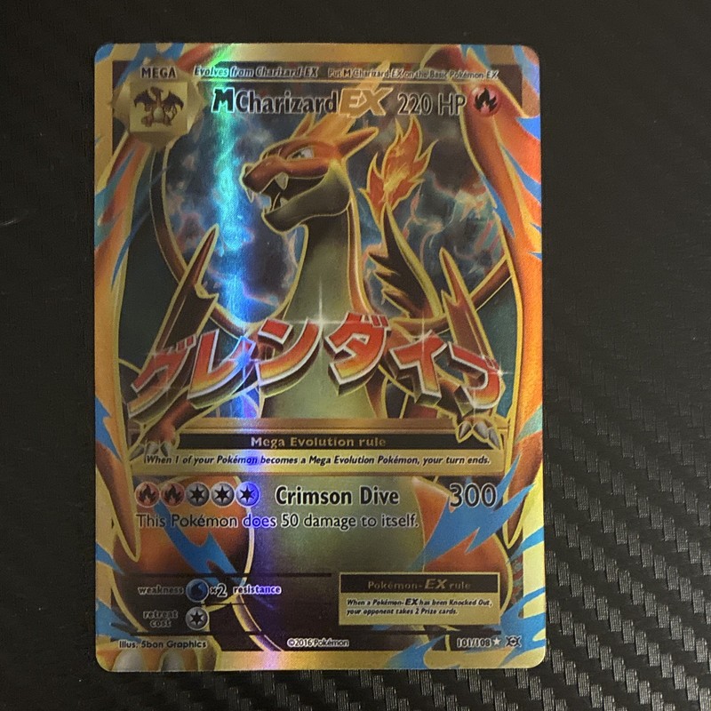 Pokemon TCG M Charizard EX 101/108 Evolutions Holo Full Art Ultra Rare Eng 220HP