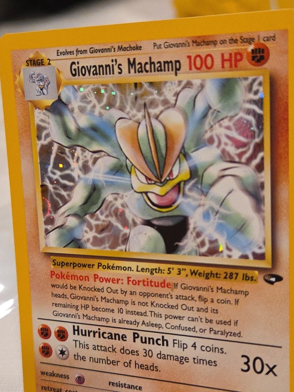 Giovanni's Machamp Holo 6/132 Gym Challenge Holo Original Mint Unplayed gallery