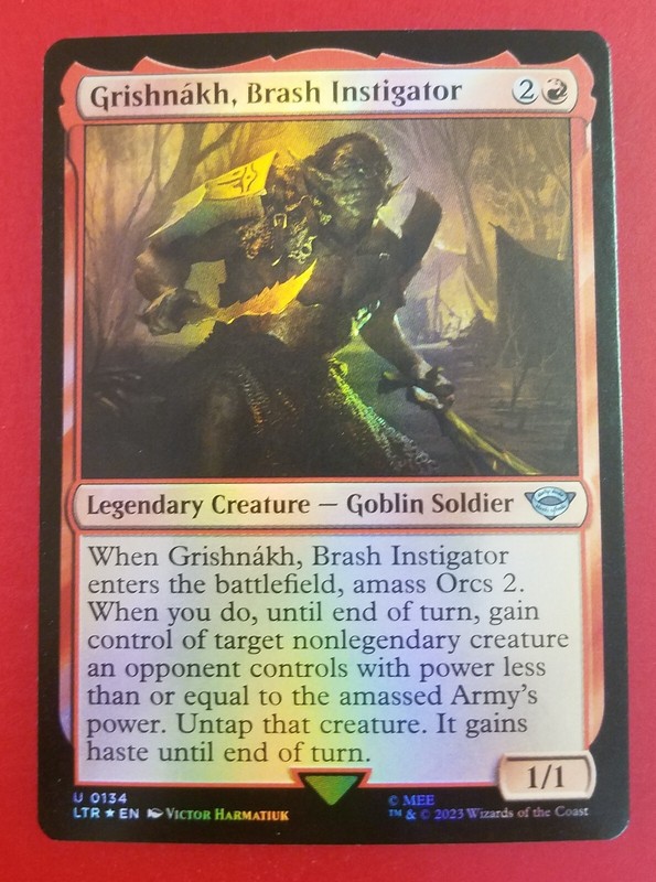 1x Grishnakh, Brash Instigator | FOIL | LTR: Tales of Middle-Earth | MTG Magic