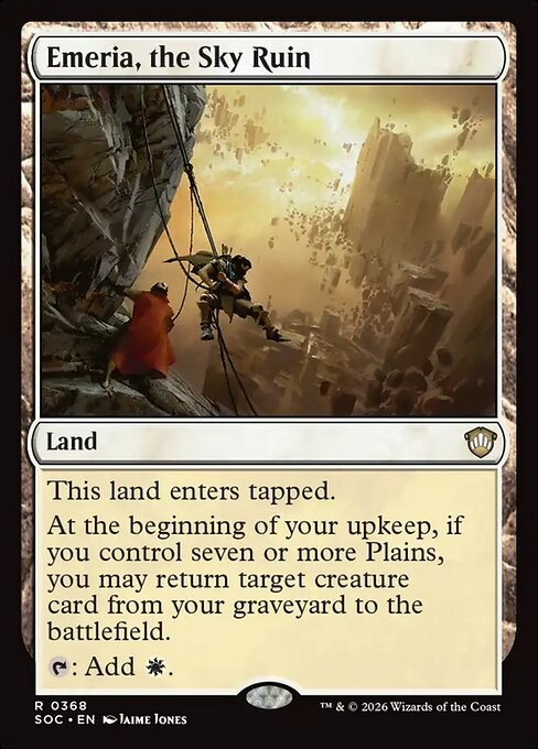 Emeria, the Sky Ruin MTG Secrets of Strixhaven Commander R NM x1 – Magic Card