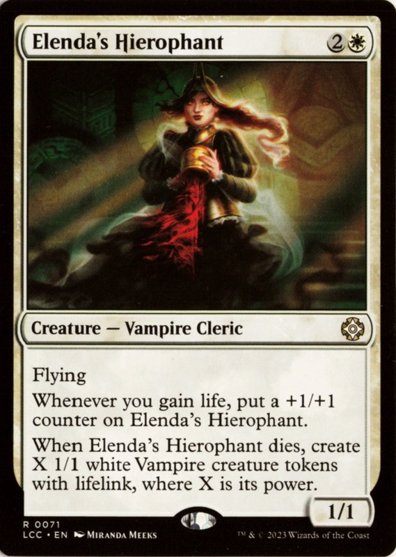 Elenda’s Hierophant 71 LCC Commander: The Lost Caverns of Ixalan NM