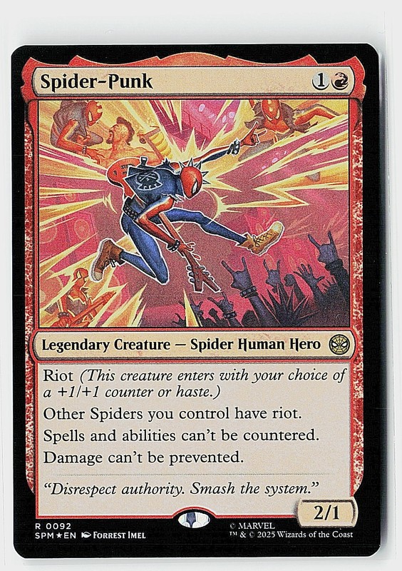 Spider-Punk Foil R Marvel’s Spider-Man 92 NM