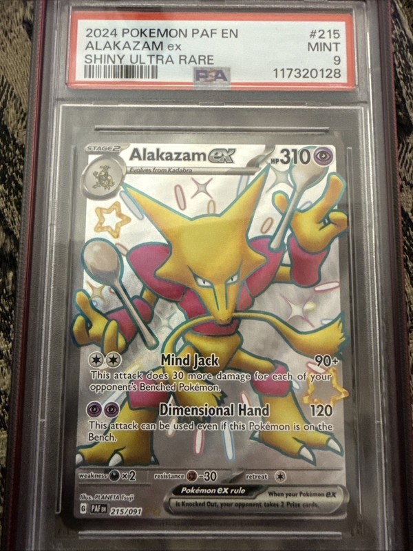 Alakazam Full Art Ultra Rare 188/165 Pokemon TCG Pokémon 151 PSA 9 OC
