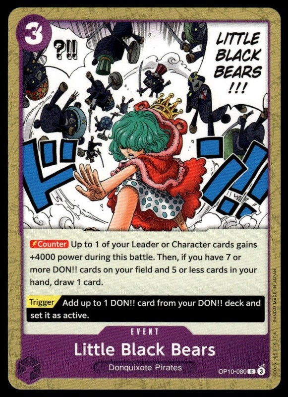 One Piece OP-10 Royal Blood Little Black Bears #OP10-080