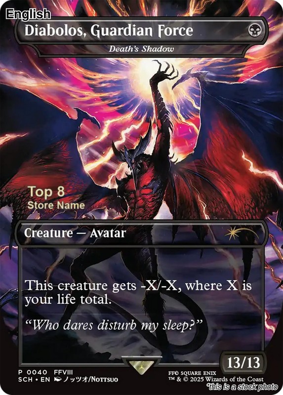 Diabolos, Guardian Force – Death’s Shadow (Top 8) EN [GAME – 40] – NM TCG MTG