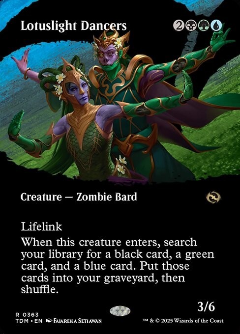 Lotuslight Dancers Borderless TDM 363 Rare MTG
