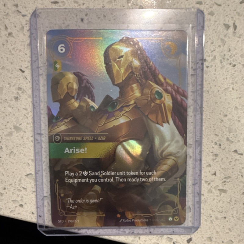 Riftbound – Arise! Azir Signature Spell Holo SFD 198/221 – English