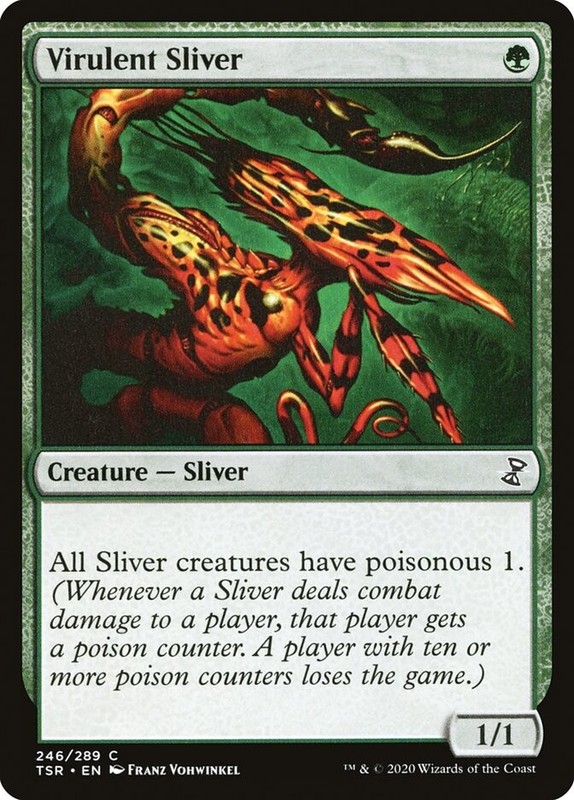 MTG Magic the Gathering Virulent Sliver (246/429) Time Spiral Remastered LP