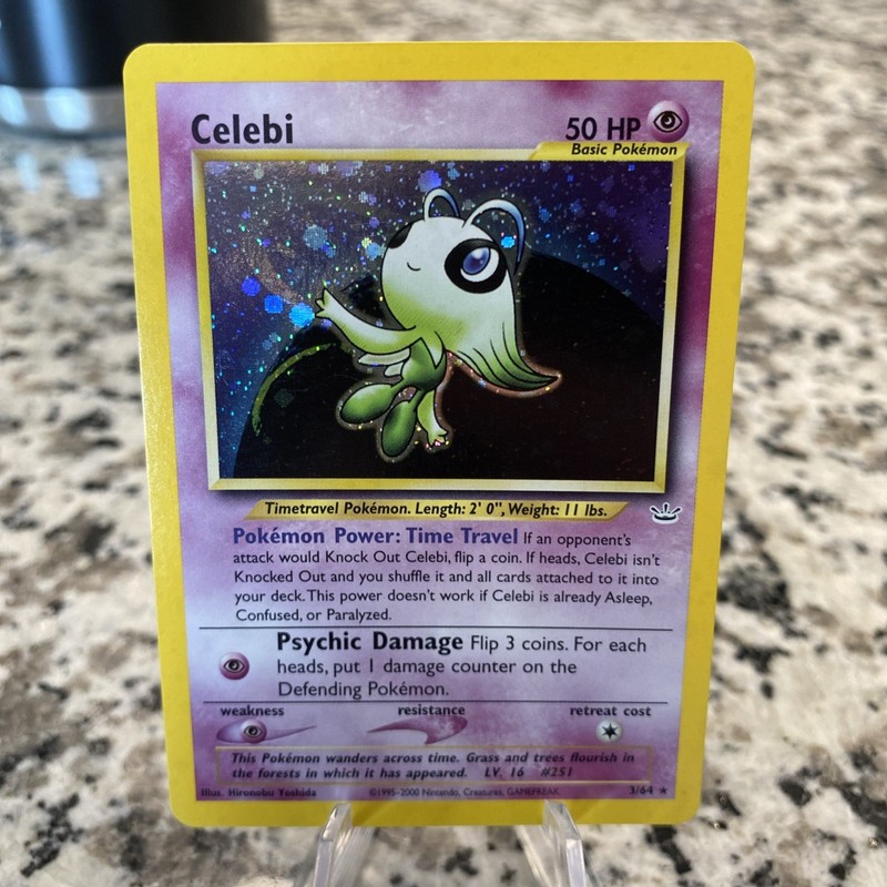 Pokémon Celebi Double Holo Neo Revelation 3/64