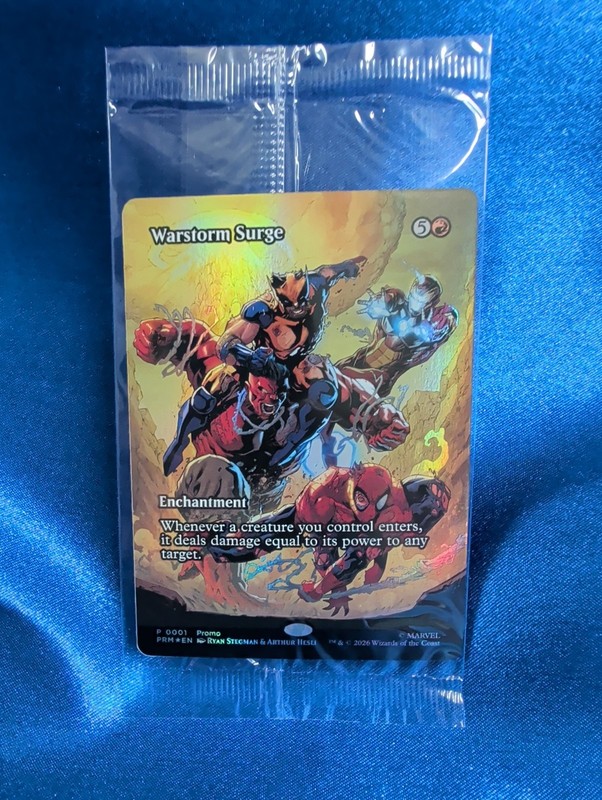 Warstorm Surge Magic The Gathering Exclusive Promo Card Sealed NEW Marvel P0001